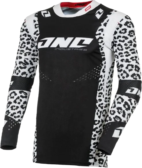 One Industries X-197 Snow Leopard Jersey, White/Black