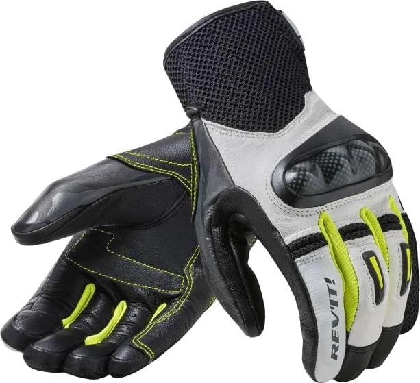 REV'IT! Revit Prime Gloves, White/Yellow