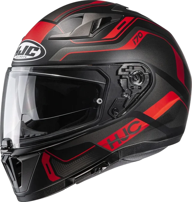 HJC i70 Helmet Lonex MC1SF Black/Red Matt