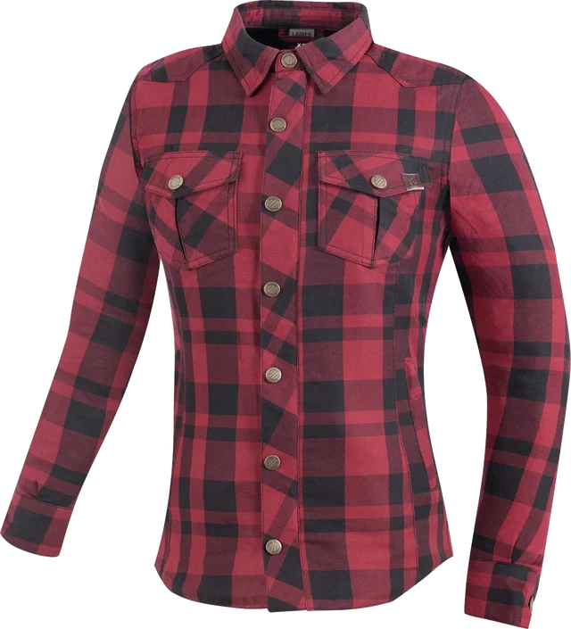 Bogotto Forgewood Ladies Motorcycle Shirt, black/red