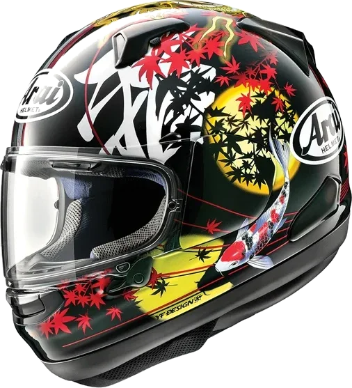 Arai SIGNET-X Oriental Helmet, black red yellow blue