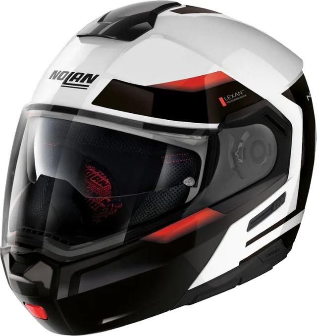 Nolan N90-3 Reflector 37 Metal White Modular Helmet, White
