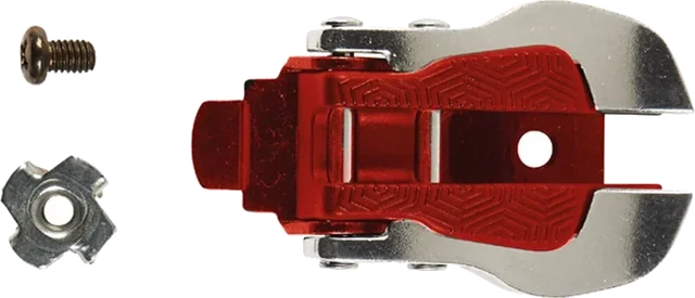 TCX Aluminium & Nylon Buckle Silver / Red For Boots