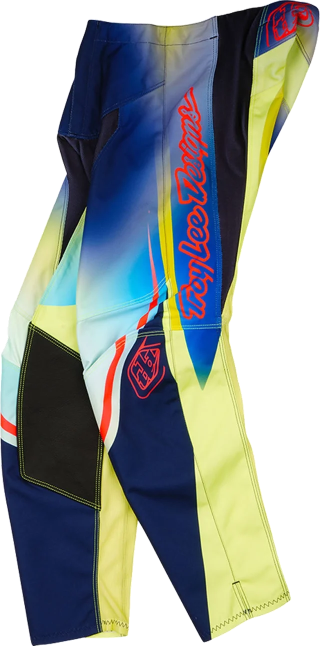 Troy Lee Designs Youth GP Pro Pant Drip Glo Yellow / Dark Navy, GLO YELLOW / DARK NAVY