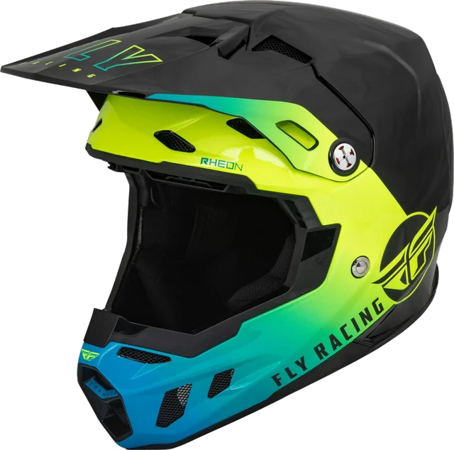 Fly Racing Fly Formula CC Centrum MX Helmet Black Blue Hi-Viz