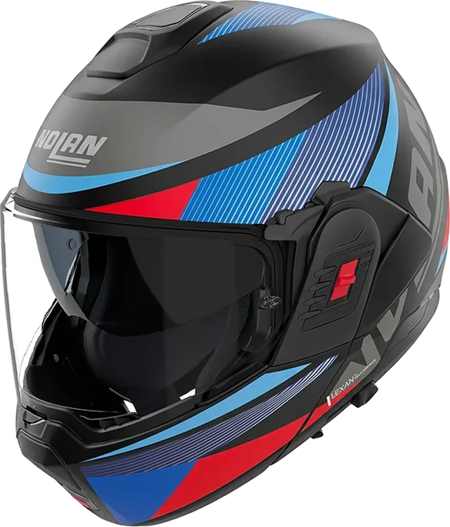 Nolan N120-1 Helmet Duetto 370 Black/Blue/Red Matt