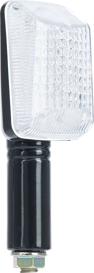 Oxford Rectangle Indicator Blk Long Stem Clear Lens, Clear