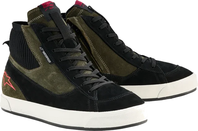 Alpinestars Stated Waterproof Shoes - Military Green / Black / Off-White, Military Green / Black / Off-White