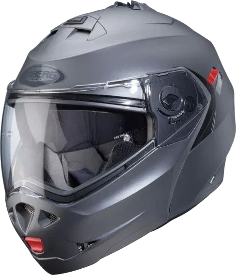 Caberg Duke X Matt Gun Metal Fip Up Motorcycle Helmet, matt gun metal