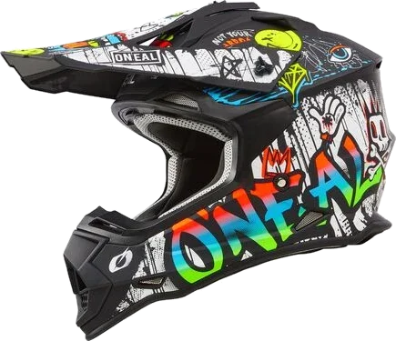 O'Neal 2026 2 Series Helmet - Rancid, Black/White/Yellow/Blue