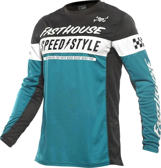 Fasthouse Grindhouse Akin Jersey - Marine/Black, marine black