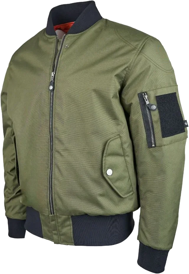 Spada Airforce MA1 Waterproof Bomber Jacket Olive, Black