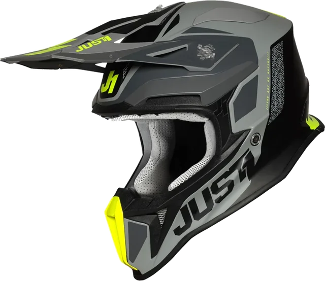 Just1 J18 Pulsar Fluo Yellow Grey Black Matt, Matt Fluo Yellow / Grey / Black