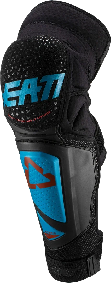 Leatt 3DF Hybrid EXT Motocross Knee/Shin Guard, blue