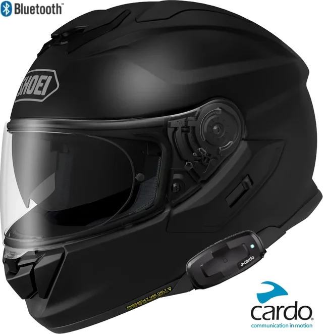 Shoei GT-Air 3 Bluetooth Helmet Matte Black Card Pack Talk S