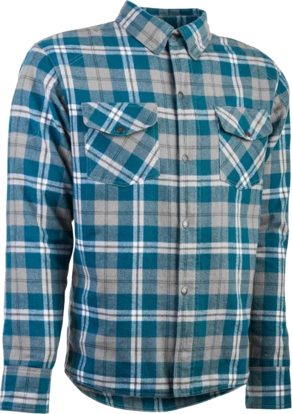 Highway 21 Marksman Flannel, Grey/Blue