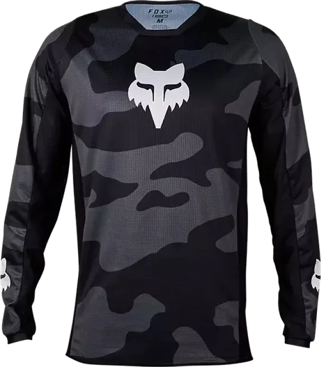 Fox 180 Bnkr Jersey Black Camo