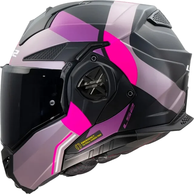 LS2 Advant X Helmet Ultra Black/Fucsia
