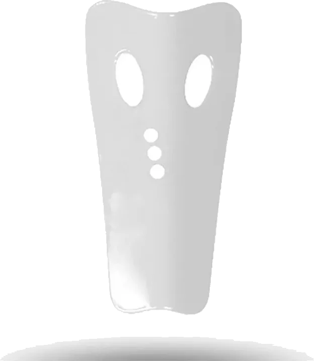 UFO Morpho Fit Big Kr008 Left Shin Guards, White