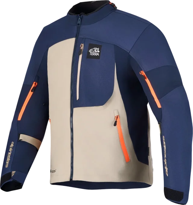 Alpinestars Arenis Gore-Tex Jacket - Night Navy / Mood Indigo / Aluminium, Night Navy / Mood Indigo / Aluminium
