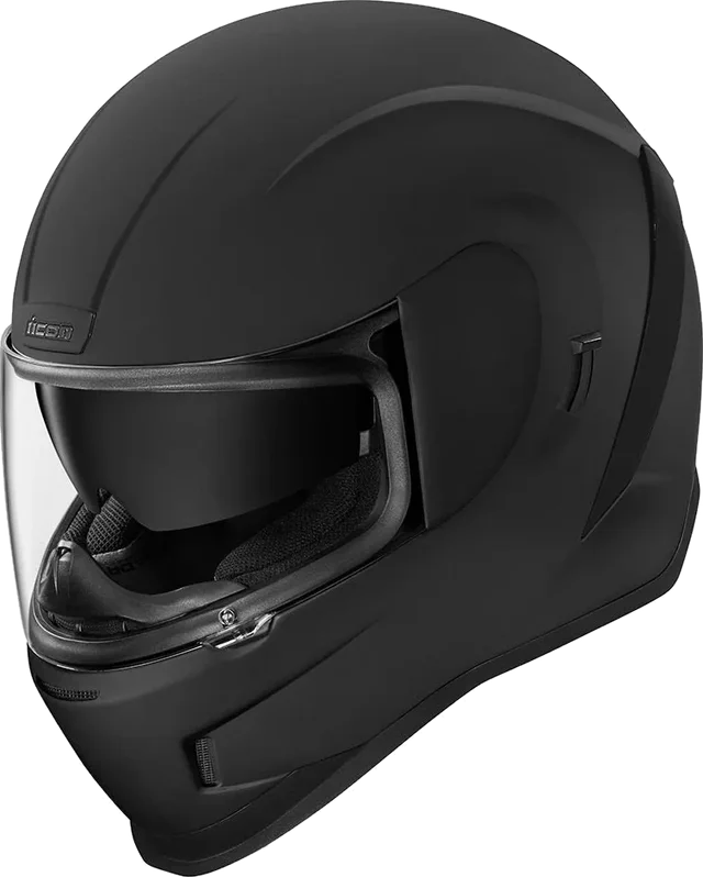 Icon Airform Full Face Helmet Matte Black 2 Shields