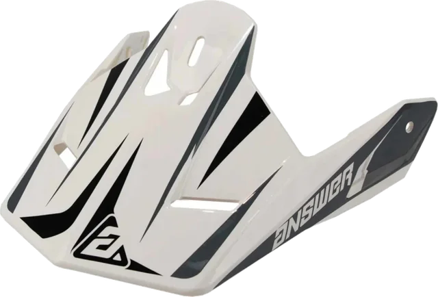 Answer Racing 26 AR1 Mototown Visor Helmet Accessories, glossy white grey black