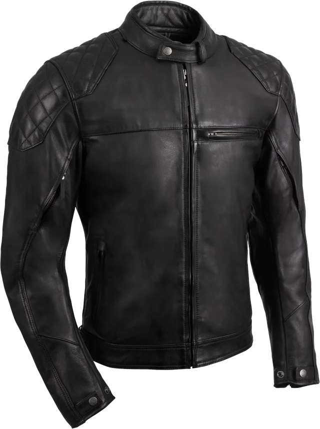 Oxford Clothing Oxford Route 73 3.0 Leather Jacket - Black, Black