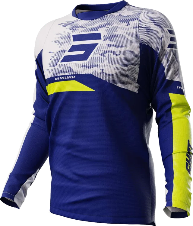 Shot Devo Matrix Motocross Jersey, dark blue/white