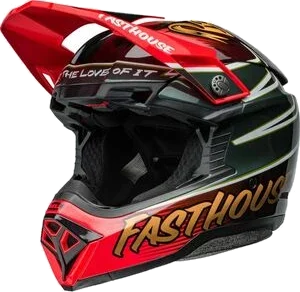 Bell MOTO-10 FASTHOUSE DITD 24 2026, Red