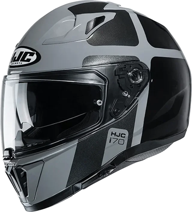 HJC i70 Helmet Prika MC5 Black/Grey Gloss