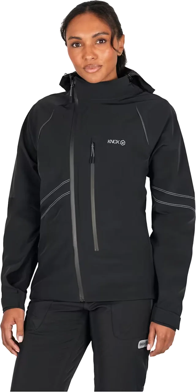 Knox Impass Ladies Motorcycle Rain Jacket, black