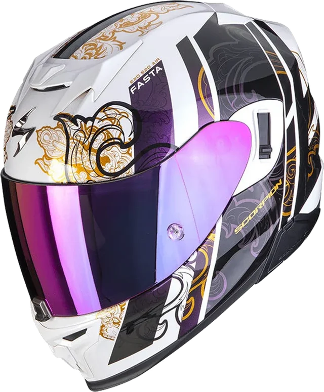 Scorpion Exo-520 Evo Air Fasta Helmet White/Chameleon Gloss