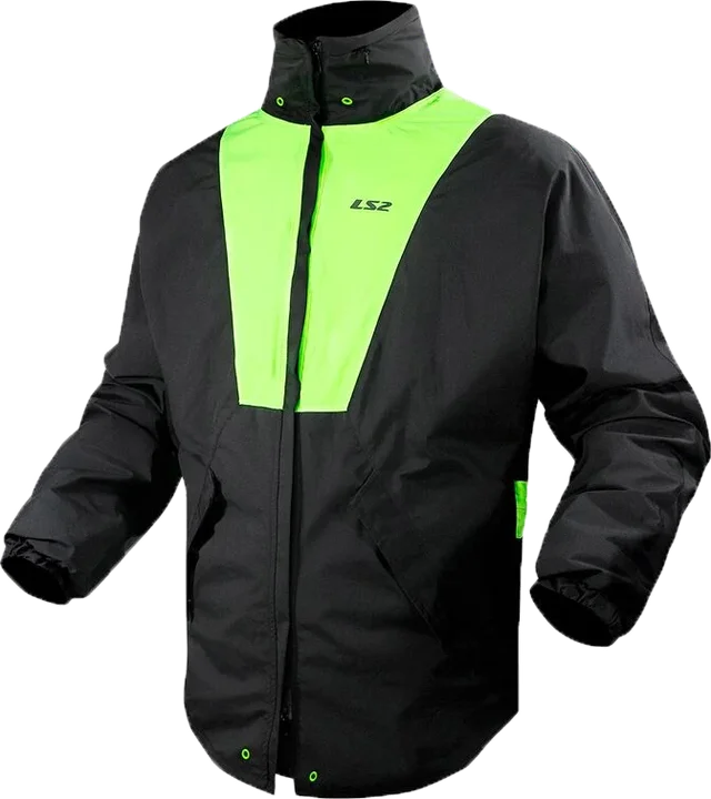 Ls2 X-rain Jacket Black Yellow, black/neon