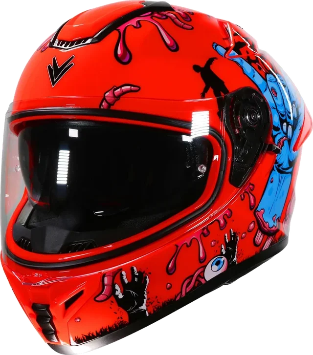 Frank Thomas FT62 SV Zombie Helmet Orange, Orange