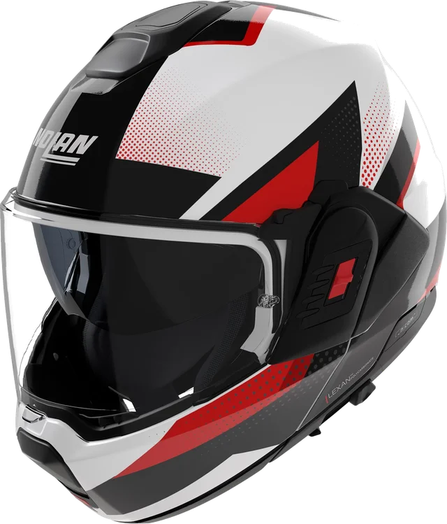 Nolan N120-1 CICLONE White / Black / Red, black/white/red