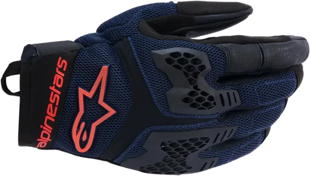 Alpinestars Manti Air Gloves Deep Blue Red Fluo Asphalte