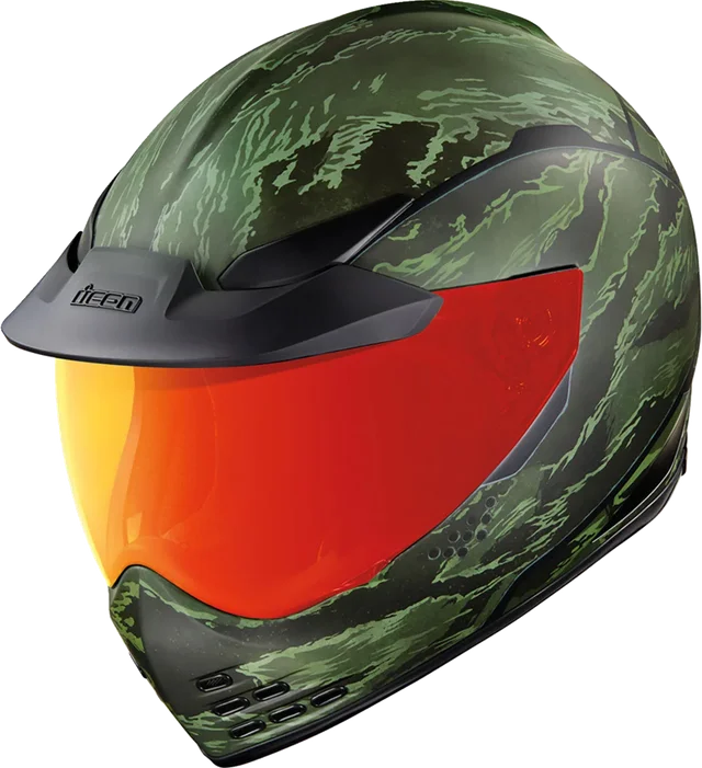 Icon Domain Tiger's Blood Helmet CLOSEOUT, green