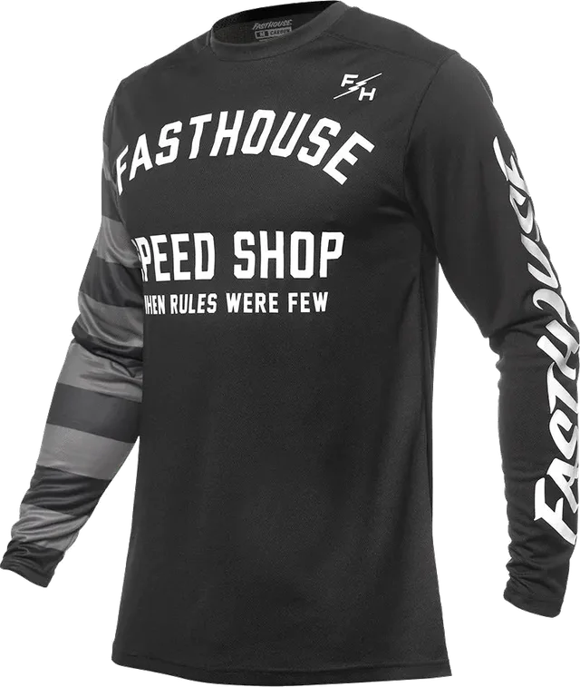 Fasthouse Carbon Eternal Youth Jersey - Black/Black, black black