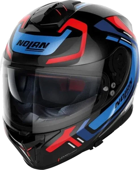 Nolan N80-8 Ally Helmet Black Blue Red 043, Black Blue Red 043