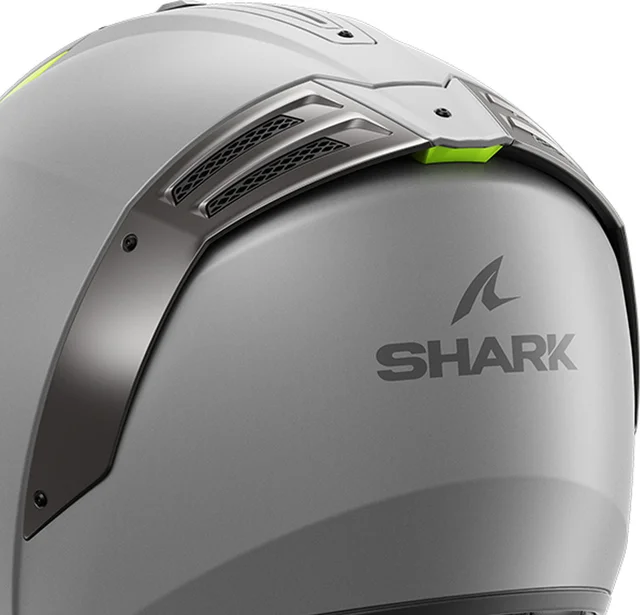 Shark Spoiler Silver / Fluo Yellow For Spartan RS Helmets