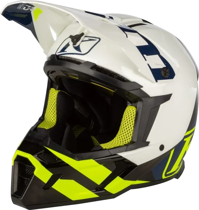 Klim F5 Koroyd Ascent Helmet, Blue/Neon-Yellow