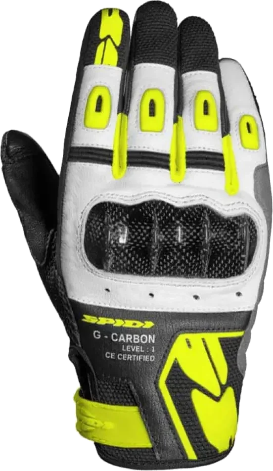 Spidi G-carbon Woman Gloves, Yellow Fluo