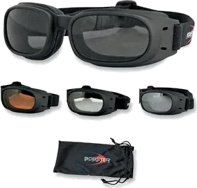 Bobster Piston Goggles w/Smoke Lens