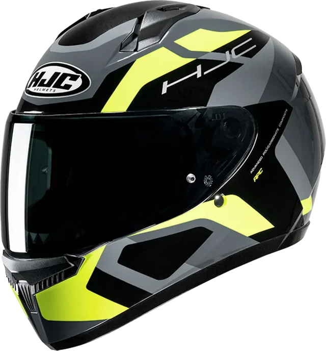 HJC C10 Helmet Tins MC3H Black/Grey/Yellow Fluo Gloss
