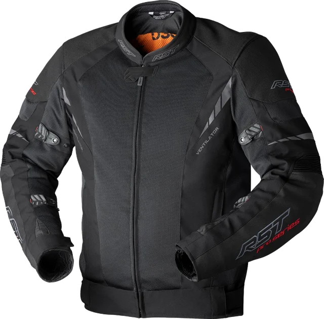 RST Pro Series Ventilator D3O Textile Jacket, black black