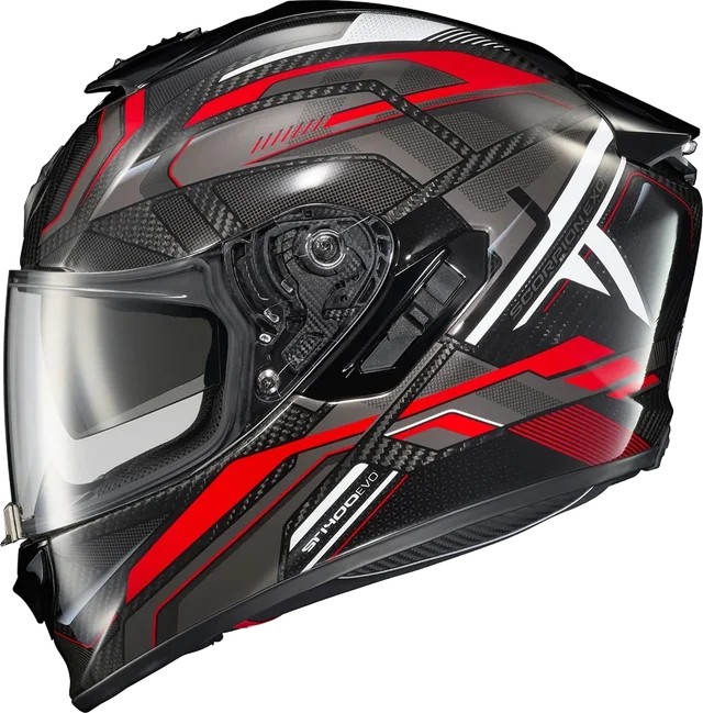 Scorpion EXO-ST1400 Carbon Full Face Helmet Hex Red Small