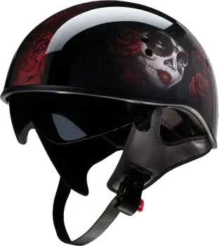 Z1R Vagrant Half Shell Helmet Catrina Black/Red