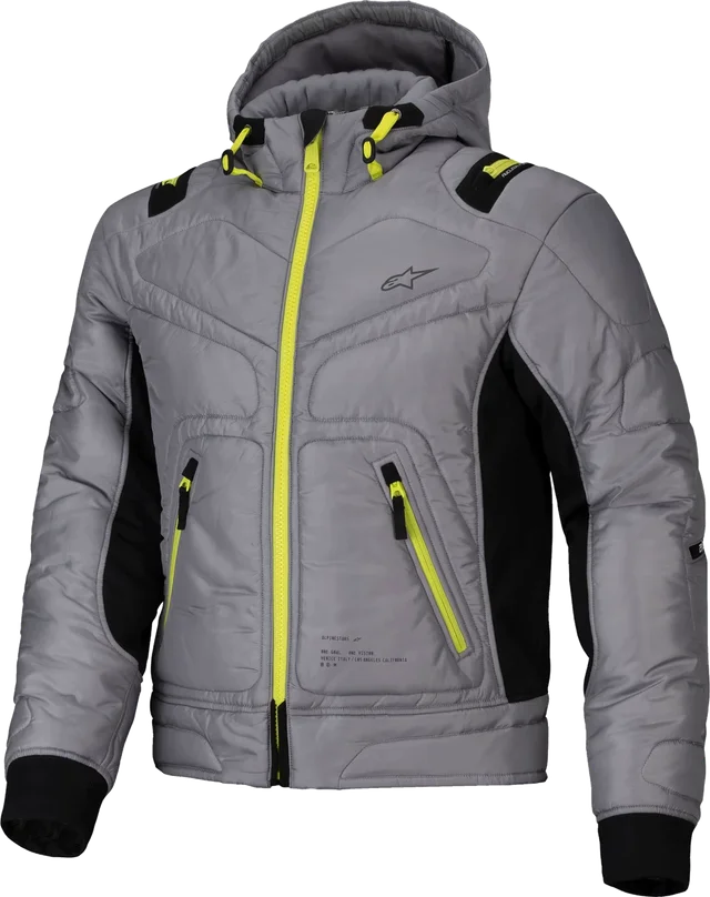 Alpinestars Mohobbs Waterproof Textile Jacket - Lunar Grey / Lime Punch, Lunar Grey / Lime Punch