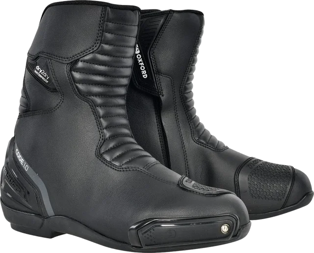 Oxford Products Oxford Code 1.0 Mid Dry2Dry Boots Stealth Black