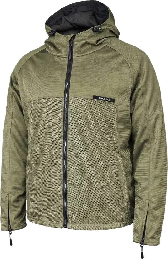 Spada Hooded Air Textile Jacket - Olive Green, Olive Green
